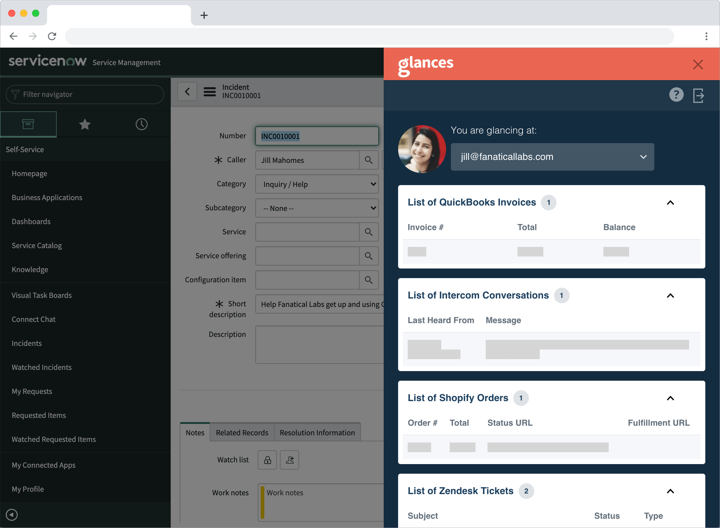 New App: ServiceNow Data Ready for Quick Access Using Glances | Glances